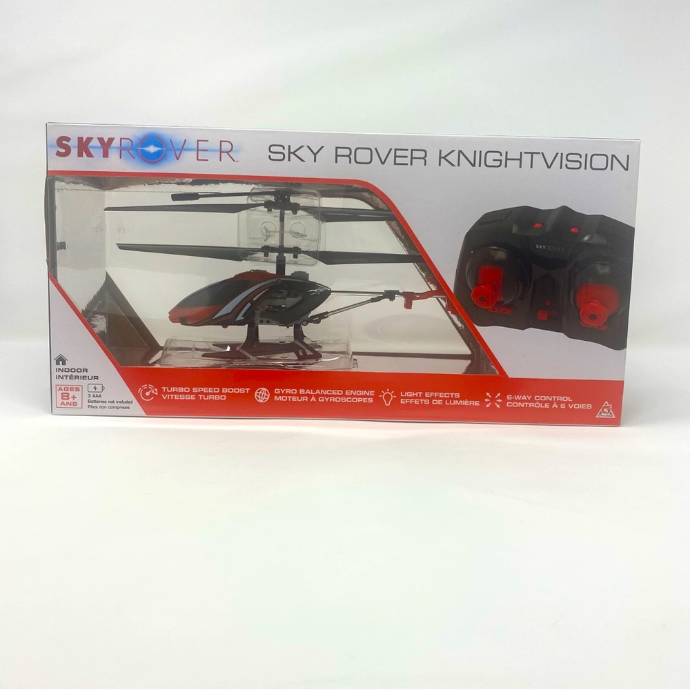 Sky Rover KnightVision Remote Control Indoor Helicopter with LED Lights NEW‎